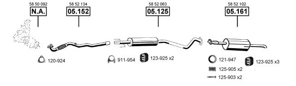 OP051305 ASMET Exhaust System Exhaust System
