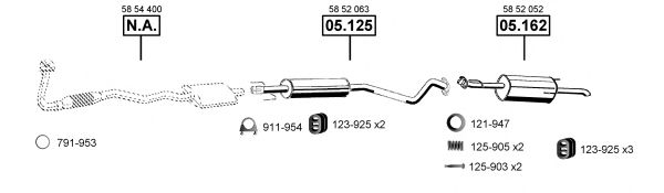 OP051465 ASMET Exhaust System Exhaust System