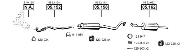 OP051480 ASMET Exhaust System Exhaust System