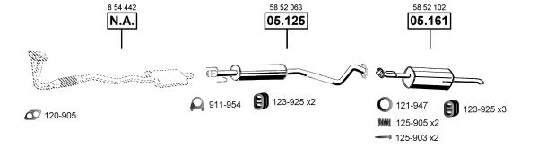 OP051300 ASMET Exhaust System Exhaust System