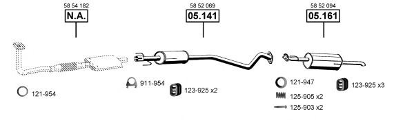OP051375 ASMET Exhaust System Exhaust System