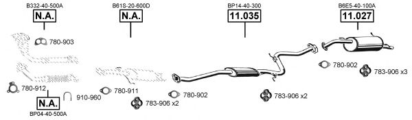 MA110855 ASMET Exhaust System