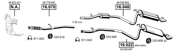 FI162910 ASMET Exhaust System Exhaust System