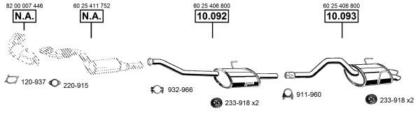 RE100980 ASMET Exhaust System Exhaust System