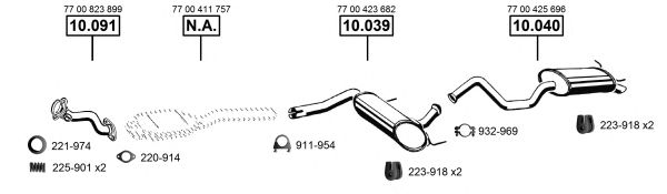 RE101800 ASMET Exhaust System Exhaust System