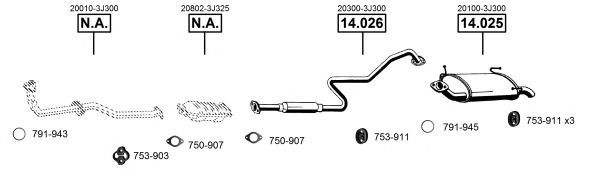 NI141415 ASMET Exhaust System Exhaust System