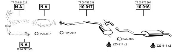 RE103950 ASMET Exhaust System