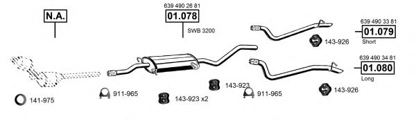 ME012670 ASMET Exhaust System