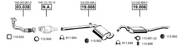 SE193165 ASMET Exhaust System Exhaust System