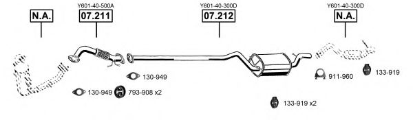 MA110770 ASMET Exhaust System Exhaust System