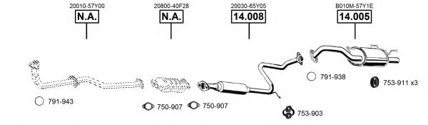 NI142045 ASMET Exhaust System Exhaust System