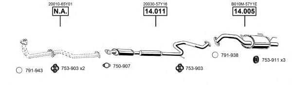NI142100 ASMET Exhaust System Exhaust System