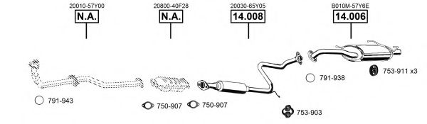 NI142040 ASMET Exhaust System