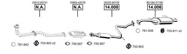 NI142105 ASMET Exhaust System Exhaust System
