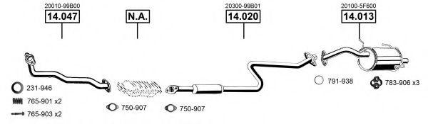 NI140875 ASMET Exhaust System Exhaust System