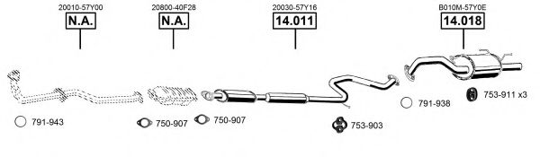 NI142285 ASMET Exhaust System Exhaust System
