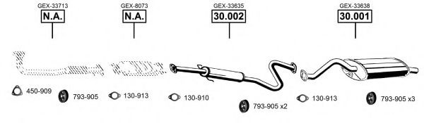 RO301350 ASMET Exhaust System Exhaust System