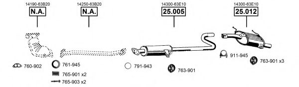 SU251580 ASMET Exhaust System Exhaust System