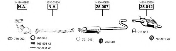 SU251585 ASMET Exhaust System Exhaust System