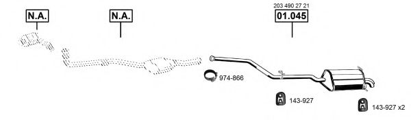 ME010660 ASMET Exhaust System