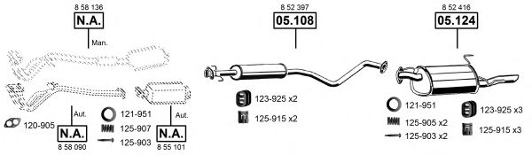 OP055205 ASMET Exhaust System Exhaust System
