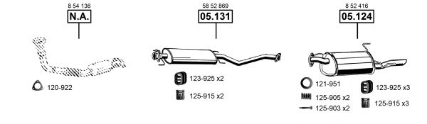 OP055255 ASMET Exhaust System Exhaust System