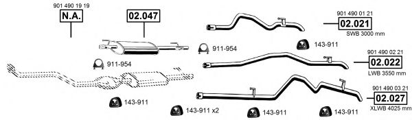 ME012382 ASMET Exhaust System