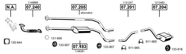 FO073940 ASMET Exhaust System