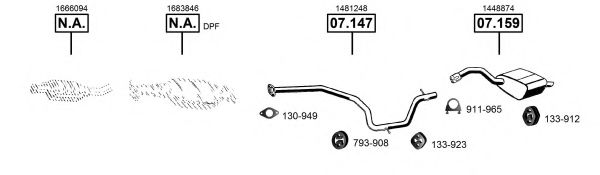 FO073235 ASMET Exhaust System Exhaust System