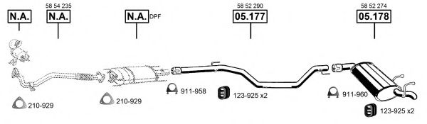 OP054772 ASMET Exhaust System Exhaust System