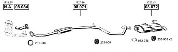 PE081750 ASMET Exhaust System Exhaust System
