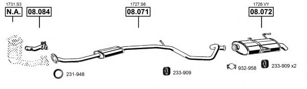 PE081755 ASMET Exhaust System Exhaust System