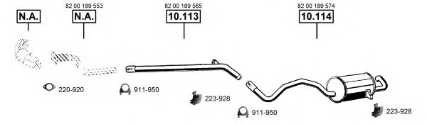 RE102478 ASMET Exhaust System Exhaust System