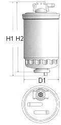 L120/606 CHAMPION Fuel filter