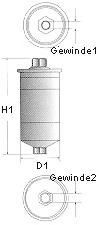 L212/606 CHAMPION Fuel filter