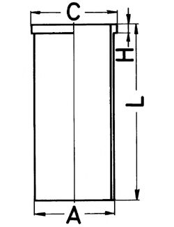 89319190 KOLBENSCHMIDT Crankcase Cylinder Sleeve