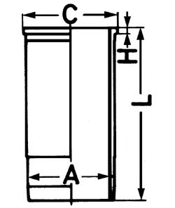 89816110 KOLBENSCHMIDT Crankcase Cylinder Sleeve Kit