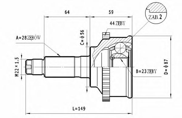 C.479 STATIM Anti-Friction Bearing, suspension strut support mounting
