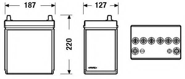DB356 DETA Starter Battery; Starter Battery