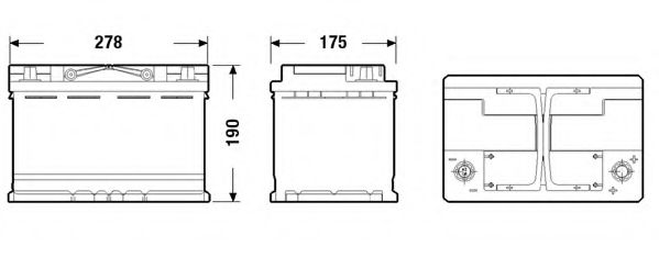 DK700 DETA Starter Battery; Starter Battery