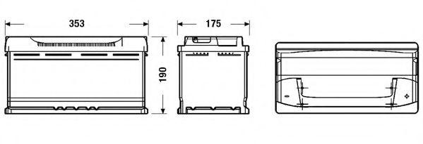 DB950 DETA Starterbatterie; Starterbatterie