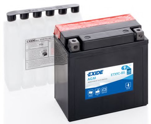 ETX9C-BS DETA Starter Battery; Starter Battery