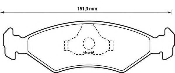 571914S STOP Brake System Brake Pad Set, disc brake