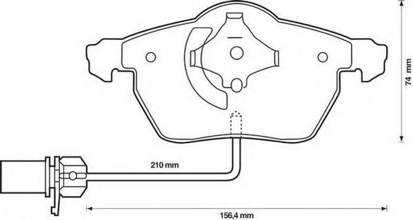 573037S STOP Brake System Brake Pad Set, disc brake