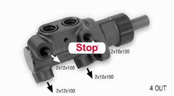 132892S STOP Brake Master Cylinder