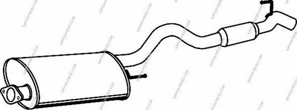 M430I106 NPS Exhaust System Middle-/End Silencer