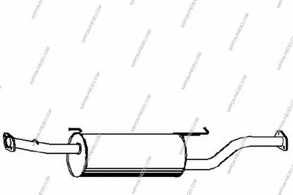 M430I195 NPS Exhaust System Middle-/End Silencer