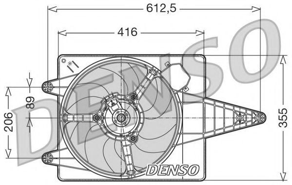 DER01004 NPS Cooling System Fan, radiator