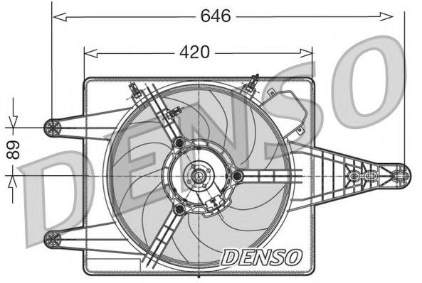 DER01010 NPS Cooling System Fan, radiator
