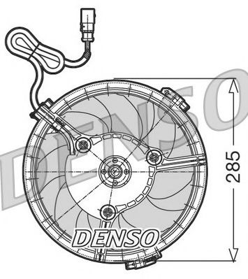 DER02005 NPS Вентилятор, охлаждение двигателя